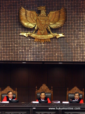 Majelis hakim MK kembali gelar sidang pengujian<br> Pasal 20 UU No 21 Tahun 2001 tentang Otsus<br> provinsi Papua. Foto: Ilustrasi (SGP)