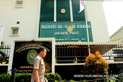 PN Jakarta Pusat gelar sidang kasus reklame yang berujung korupsi. Foto: SGP