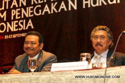 Rakernas DPP Ikatan Advokat Indonesia di bawah kepemimpinan Otto Hasibuan tegaskan sikap untuk perangi mafia peradilan. Foto: SGP