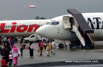 PT Lion Mentari Airlines (Lion Air) ajukan bukti sudutkan penumpang. Foto: SGP