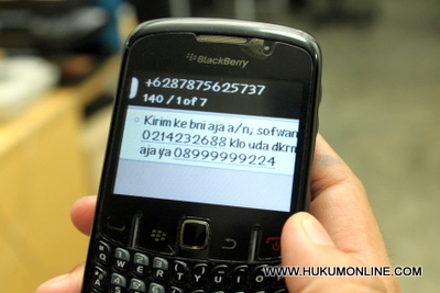 Rekening pelaku penipuan via sms harus ditutup. Foto: SGP