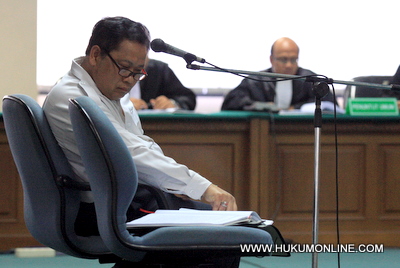 PNS) Kementerian ESDM, Ridwan Sanjaya didakwa lakukan korupsi di Pengadilan Tipikor Jakarta. Foto: SGP