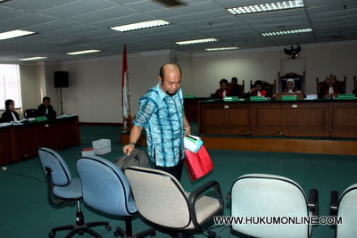 Pengadilan Tipikor Jakarta tolak nota keberatan Hakim Pengawas Kepailitan non aktif Syarifuddin. Foto: SGP