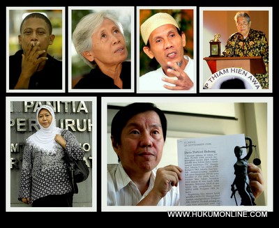 Beberapa sosok yustisiabel yang kisahnya akan disajikan dalam Edisi Akhir Tahun 2011. Foto: Sgp