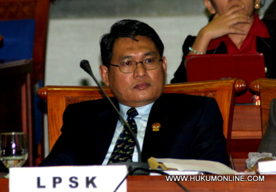 Ketua LPSK Abdul Haris Semendawai katakan negara lemahkan LPSK. Foto: SGP
