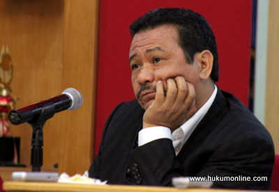Ketua DPN Peradi Otto Hasibuan ingatkan agar pemberi bantuan hukum di pengadilan harus advokat. Foto: SGP