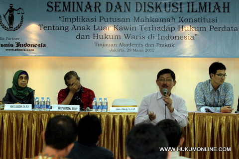 Diskusi tentang Anak Luar Kawin yang diselenggarakan SS Co Advocates. Foto: Sgp
