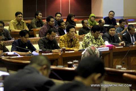 Beberapa hakim saat beraudiensi dengan Komisi III DPR. Foto: Sgp