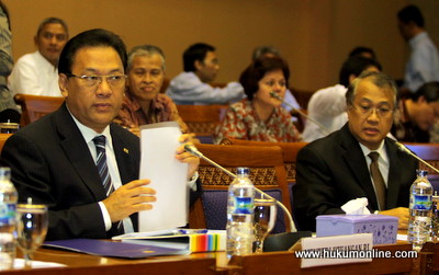 Menteri Keuangan Agus Martowardojo ungkapkan pemerintah akan kaji pengaturan hak hakim. Foto: Sgp