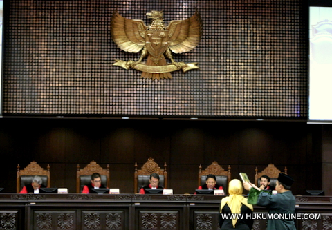 Sidang pengujian UU tentang Pembentukan Kabupaten Sarolangun,Tebo, Muaro Jambi dan Tanjung Jabung Timur Provinsi Jambi. Foto: ilustrasi (Sgp)