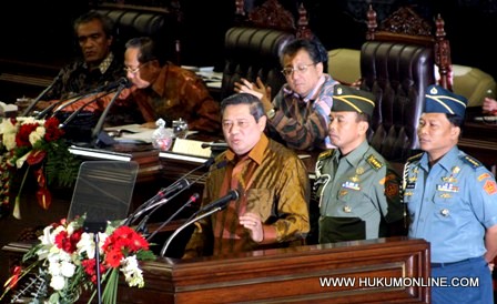 Presiden SBY tanggapi gugatan perusahaan tambang Churchill Mining Plc. Foto: Sgp