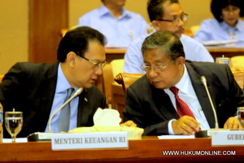 Menkeu Agus Martowardojo dan Gubernur BI Darmin Nasution sepakati pengelolaan rupiah. Foto: Sgp