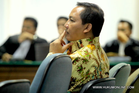 Walikota Semarang nonaktif Soemarmo sangkal perintahkan suap DPRD. Foto: Sgp