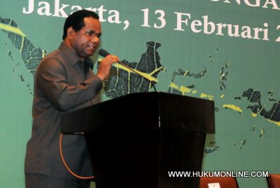 Menteri Lingkungan Hidup Balthasar Kambuaya. Foto: Sgp