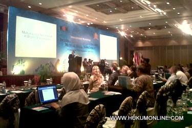 KPK gelar lokakarya internasional mengenai kerjasama pemberantasan korupsi di Yogyakarta. Foto: Fat