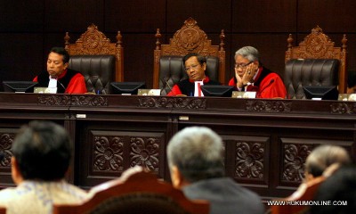 Sidang pengujian UU No. 16 Tahun 2011 tentang Bantuan Hukum di gedung MK. Foto: Sgp