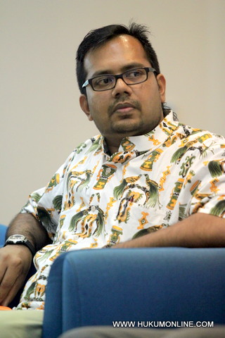 Haris Azhar anggota Tim Pembela KPK. Foto: Sgp  