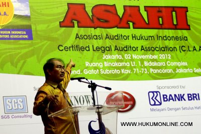 Dewan Penasehat Asosiasi Auditor Hukum Indonesia (ASAHI), Jimly Asshiddiqie. Foto: Sgp