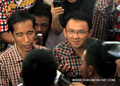 Gubernur DKI  Joko Widodo dan Wakil Gubernur Basuki Tjahaya Purnama. Foto: Sgp