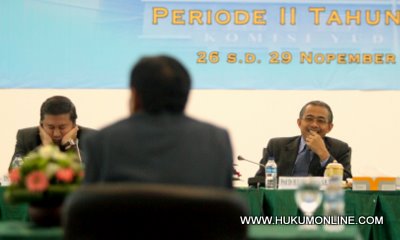 KY gelar proses wawancara akhir calon hakim agung periode II Tahun 2012. Foto: Sgp
