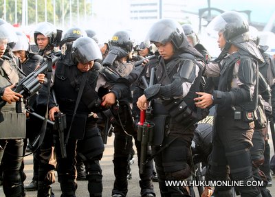 Komnas HAM tempatkan aparat kepolisian sebagai pelanggar HAM tertinggi. Foto: ilustrasi (Sgp)