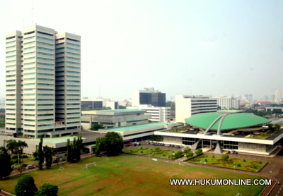 Gedung DPR yang terletak di tepi Jalan Jenderal Gatot Subroto, Jakarta Pusat. Foto: Sgp