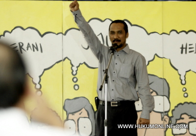 Ketua KPK Abraham Samad janji akan bongkar mafia impor pangan. Foto: Sgp