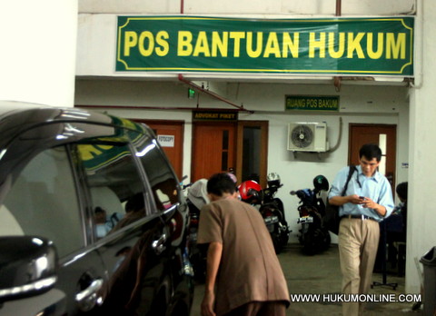 Posbakum di Pengadilan Negeri Jakarta Barat. Foto: Sgp