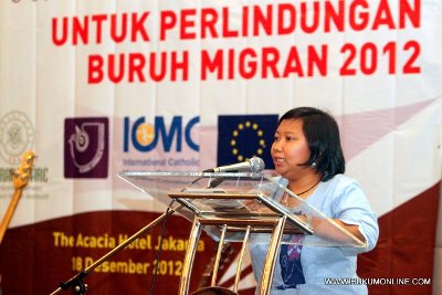 Direktur Eksekutif Migrant Care, Anis Hidayah. Foto: SGP