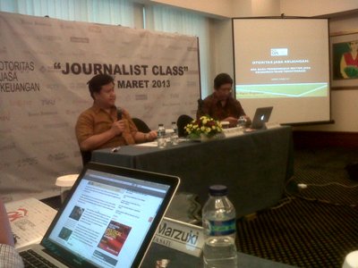 Acara Journalist Class yang diselenggarakan oleh OJK. Foto: Fat
