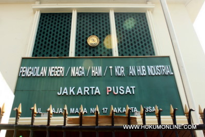 Pengadilan Niaga pada PN Jakarta Pusat. Foto: SGP 