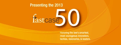 Pengumuman 50 Inovator Bidang Hukum Tahun 2013. Foto: www.fastcase.com
