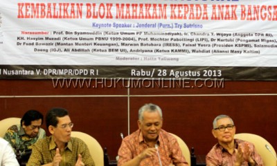 Diskusi Migas dengan tema kembalikan Blok Mahakam Kepada Anak Bangsa di DPR RI. Foto: SGP