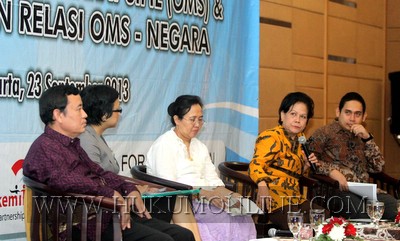Diskusi UU Ormas yang digagas oleh Konsil LSM Indonesia. Foto: SGP
