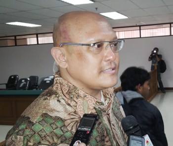 Gani Abdul Gani usai sidang pembacaan vonis. Foto: NOV