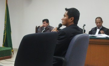 Mario Cornelio Bernardo saat bersaksi di Pengadilan Tipikor Jakarta. Foto: NOV