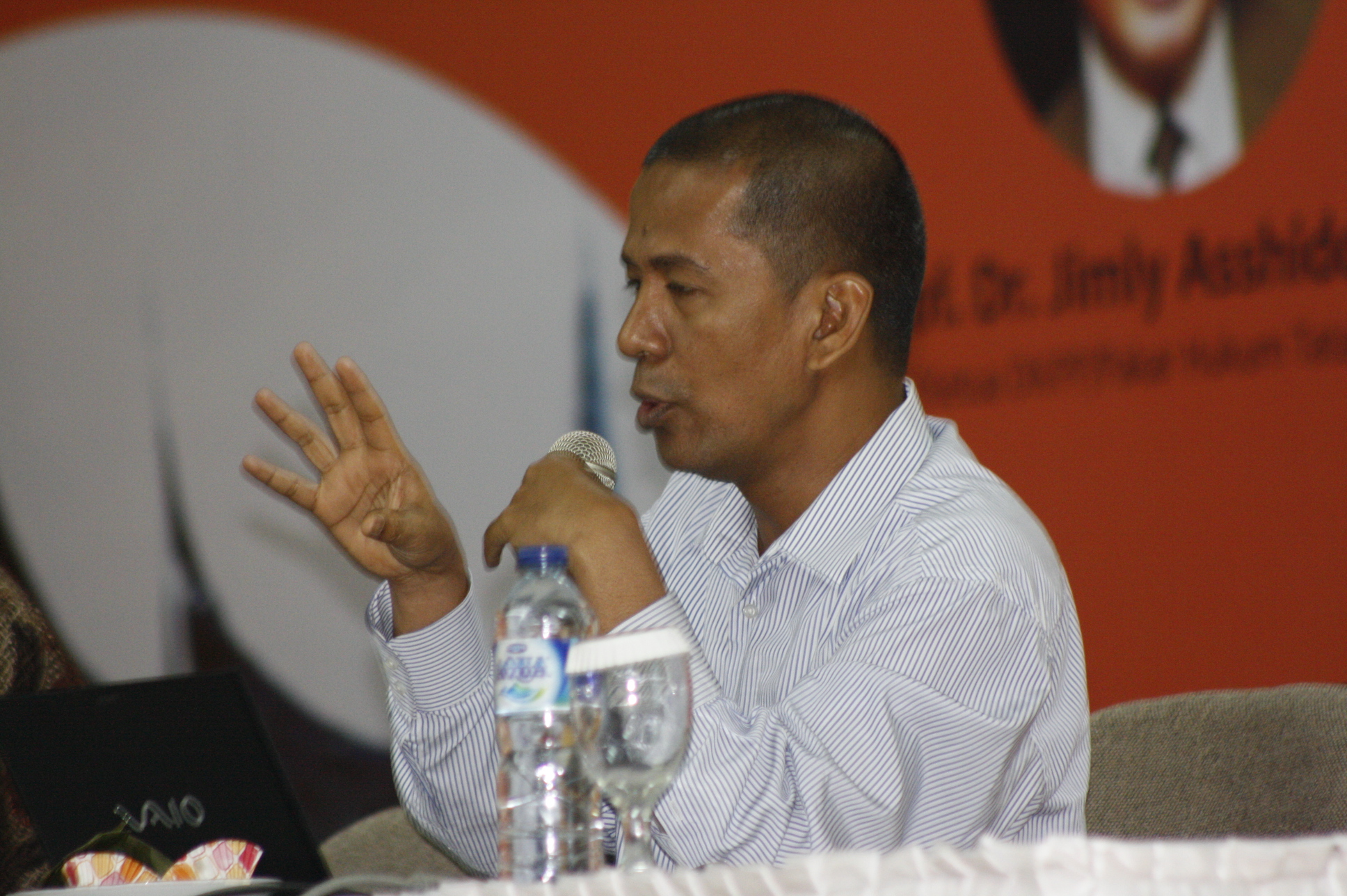 Guru Besar HTN Universitas Andalas, Saldi Isra. Foto dalam acara Konferensi HTN di Sawahlunto, Sumatera Barat. Foto: Istimewa