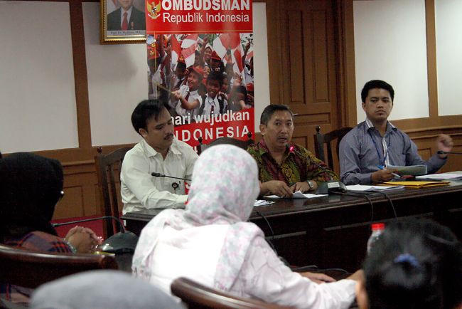 Perwakilan KontraS mengadukan KPU ke Ombudsman Republik Indonesia. Foto. RES.