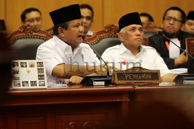 MK: Posita dan Petitum Permohonan Prabowo-Hatta Tidak Sinkron