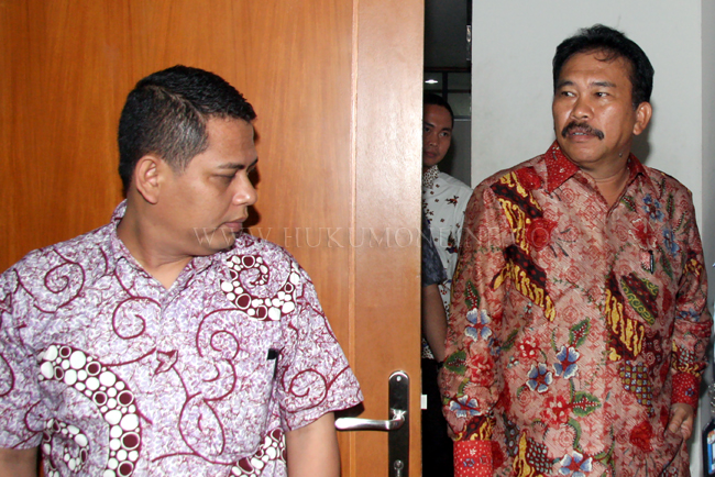 Bonaran Situmeang saat hadir di Pengadilan Tipikor Jakarta. Foto: RES