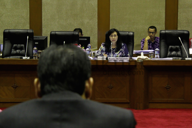 Suasana fit and proper test Anggota BPK di Komisi XI DPR. Foto: RES