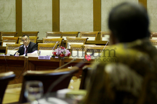 Suasana Rapat Gelar Fit and Proper Test Anggota BPK di gedung Parlemen DPR, Jakarta, Senin (8/9). Foto: RES