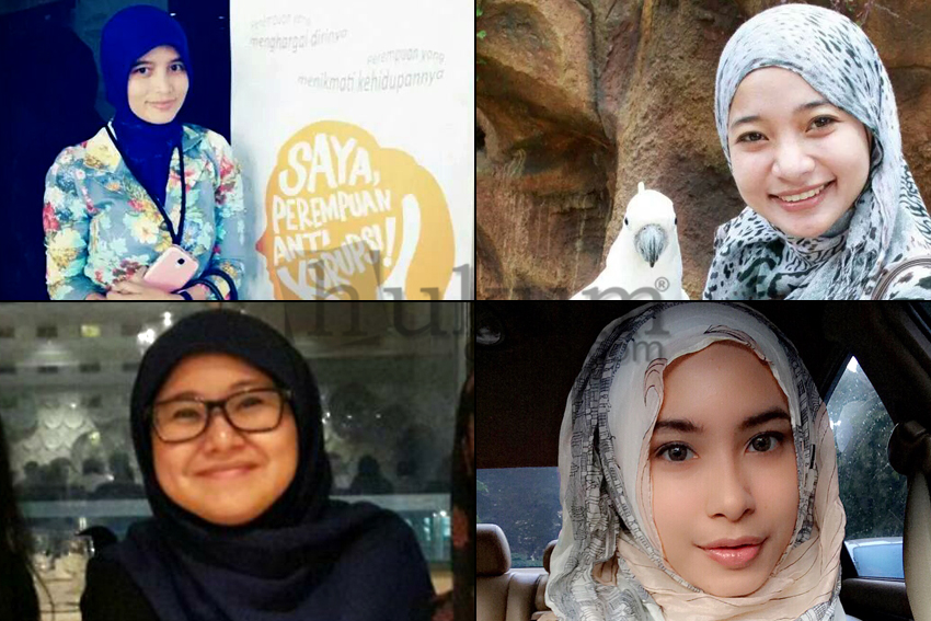 Searah jarum jam: Febby M. Nelson, Fidila Yuni, Clara Chairunnisa Halimy, dan Amalia Nurul Rahma. Foto: Istimewa (Edit: RES)