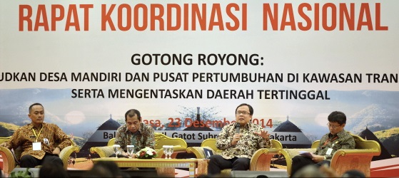 Menteri Keuangan Bambang PS Brodjonegoro dalam Rakornas Kementerian PDDT, Selasa (23/12). Foto: www.kemenkeu.go.id