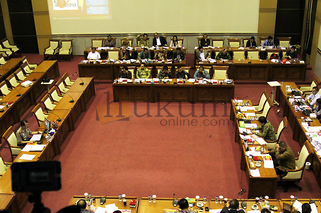 Suasana fit and proper test terhadap calon Kapolri Budi Gunawan di Komisi III DPR, Rabu (14/1). Foto: RES