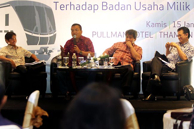 Seminar tentang Implikasi Putusan MK Terhadap BUMD di Jakarta, Kamis (15/1). Foto: RES