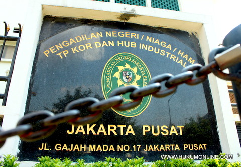 Pengadilan Niaga Jakarta pada PN Jakarta Pusat. Foto: Sgp