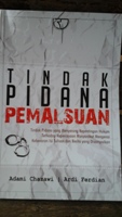 Buku Tindak Pidana Pemalsuan. Foto: MYS