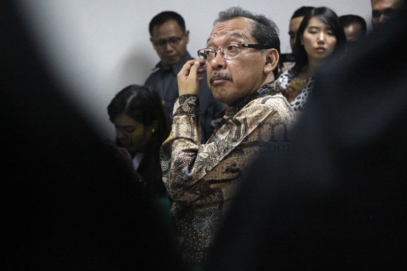 Antonius Bambang Djatmiko saat menjalani sidang vonis di Pengadilan Tipikor Jakarta, Senin (20/4). Foto: RES