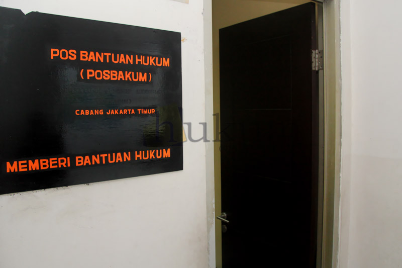 Kantor Posbakum di PN Jakarta Timur di gedung baru di Penggilingan, Jakarta Timur. Foto: RES 